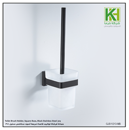 Show details for Toilet Brush Holder, Square Base, Black Stainless Steel 304 Picture of Toilet Brush Holder, Square Base, Black Stainless Steel 304